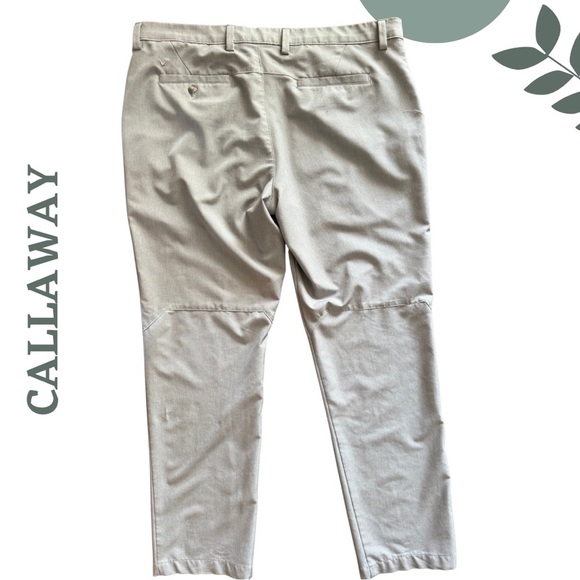 🛍️ 3/$40 Callaway Men’s Golf Pants 38x32 | Light Grey Stretch Performance - Picture 2 of 7